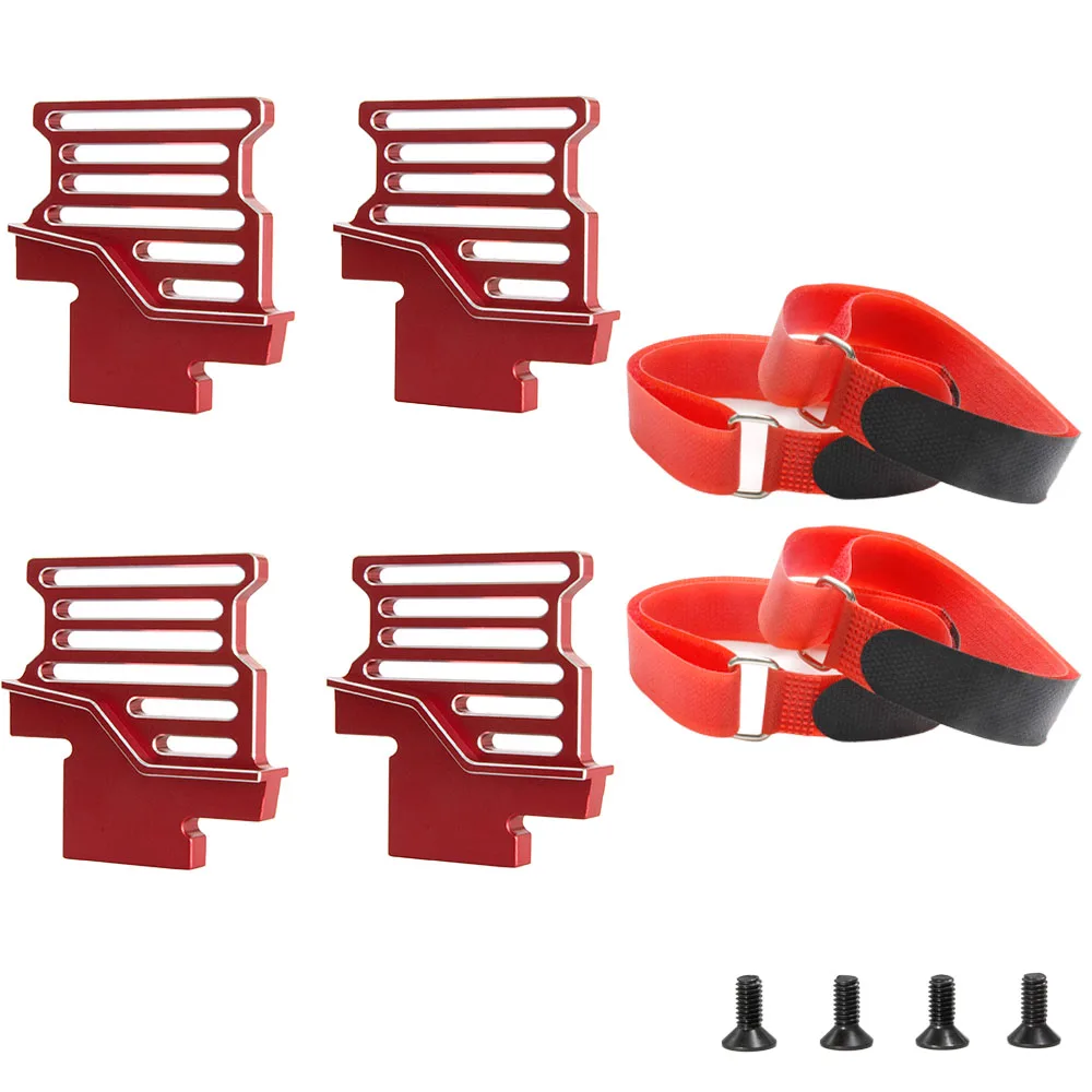 Aluminum alloy Tall Battery Hold-Downs Battery Holder for TRA 1/6 XRT 8S Battery Holder Mount