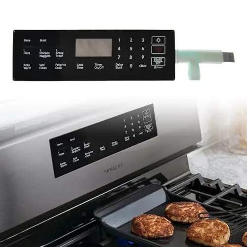 

DG34-00025C Membrane Touchpad Replacement for Samsung Stove Oven 4963022 AP6885265 PS12721647