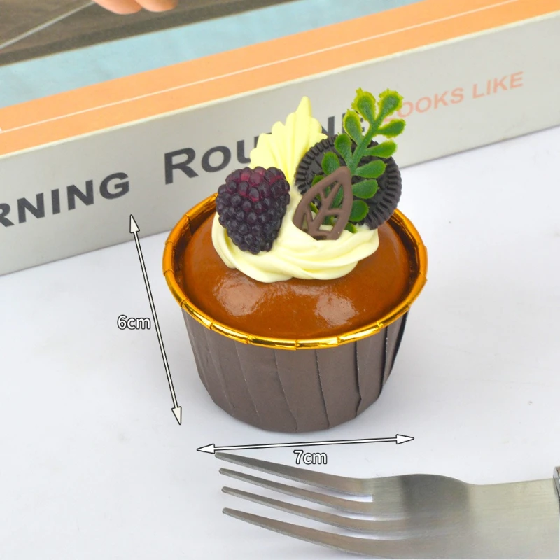 1/2/6 stücke Gefälschte Kuchen Weichen Geschmack Kuchen Modell Simulation Requisiten Lebensmittel Modell Schrank Dekoration Hochzeit Requisiten Maßstab Modell Dekoration – Detail 5