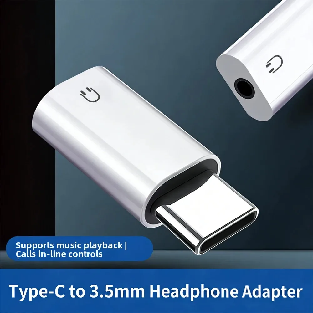 C-Type to 3.5mm Headphone Adapter USB-C 3.5 Audio Adapter Suitable for Huawei P30 Xiaomi Samsung Oneplus Headphone Audio Adapter