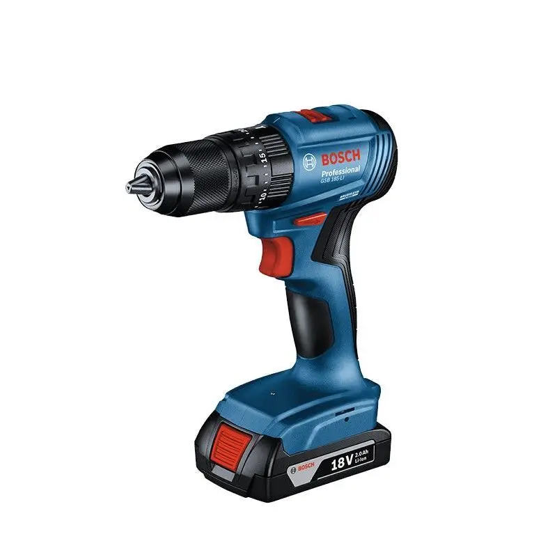 BOSCH Brushless Cordless Impact Drill Set GSB185-LI Electric Screwdriver Driver 18V Rechargeable Bosch Professional Power Tool