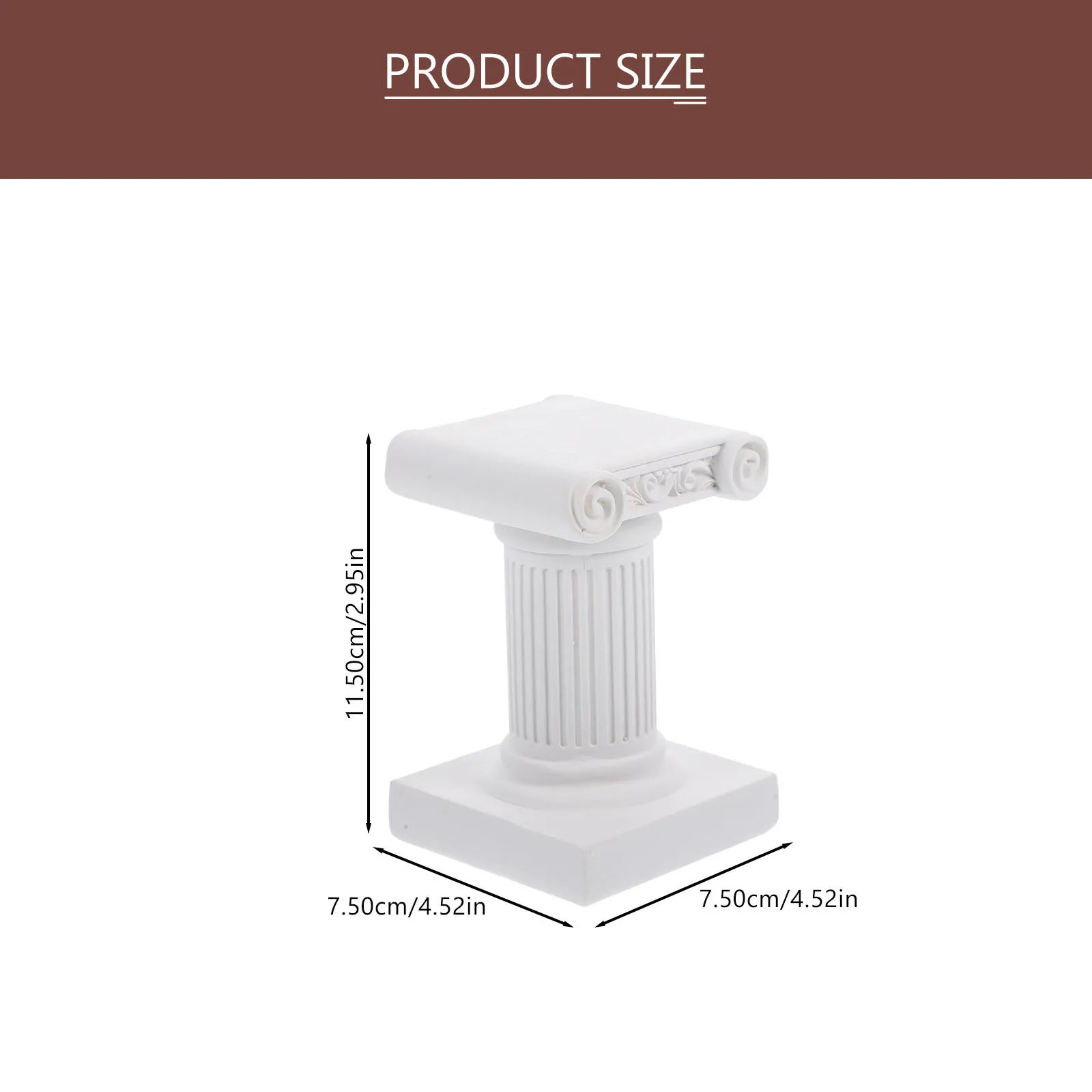 حامل عمود الراتنج زخرفة زخرفية للعمود الروماني لحفلات العشاء المنزلية وحامل عمود