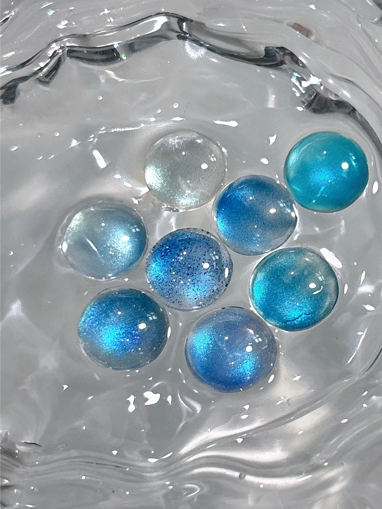 1-8개 15ml 가을 네일아트 세일리무 레이크 블루 유리 비즈 캣츠아이 젤 네일 폴리쉬 UV LED 경화 휴일 여성용 선물 네일 살롱