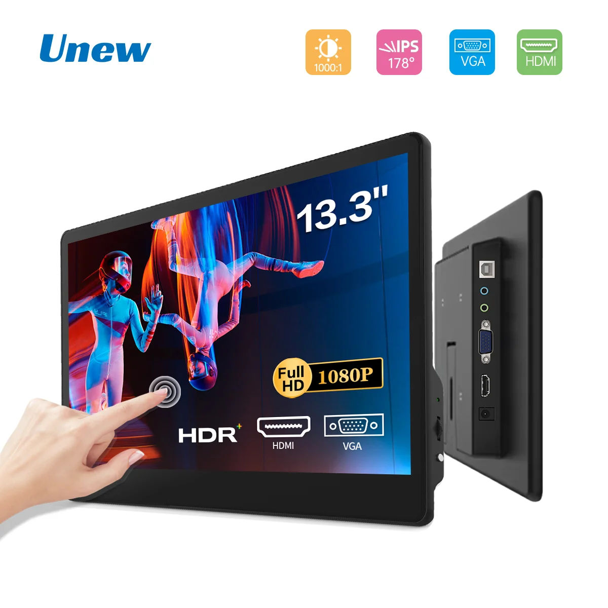 

All New 13.3" Portable Monitor 1080P Display for PS5 Switch PC Mac Extra Screen USA Stock Clearance Big Discount