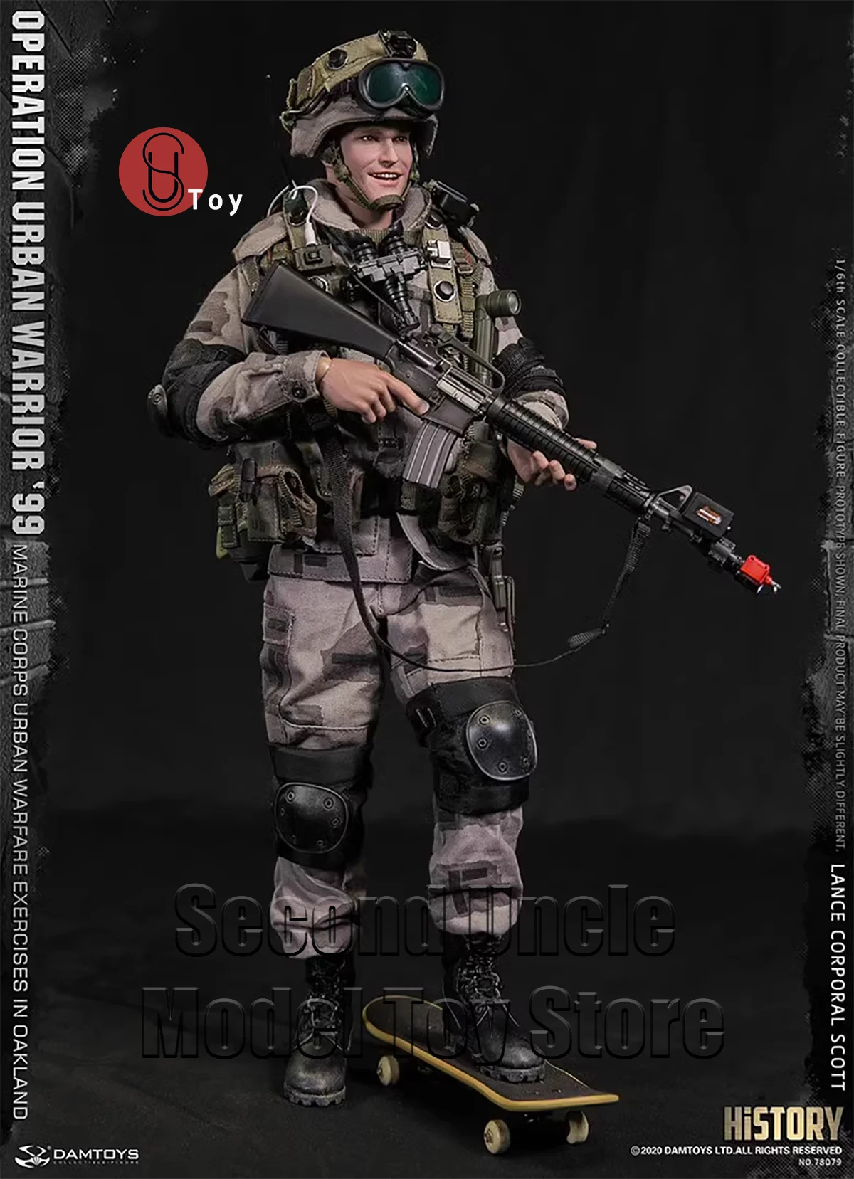 DAMTOYS DAM 78079 1/6 Corporal Scott Urban Warrior Operation Marine Oakland Urban Warfare Exercise Soldier 12''Action Figure Toy