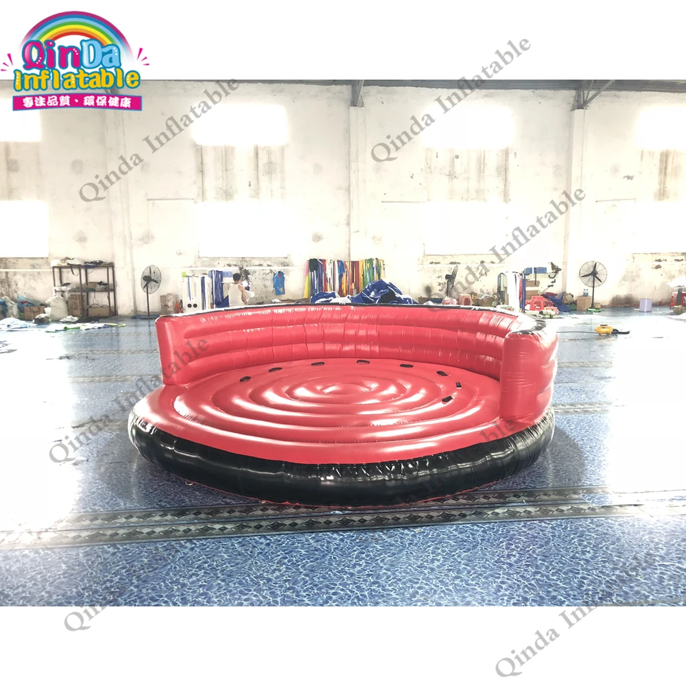 5M Diameter Red Color Inflatable Crazy Flying UFO ,Durable Inflatable Water Sofa For Water Park Equipment