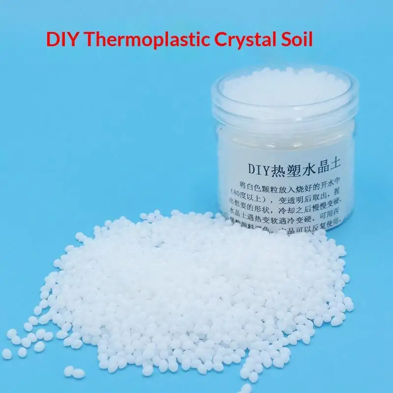 50/80/100g Polymorph Thermoplastic Friendly Plastic Aka Polycaprolactone Polymorph Pellet DIY Ceramics Tool High Quality