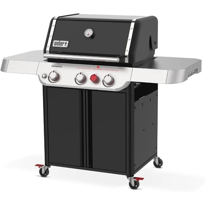 Genesis E-325 Liquid Propane Gas Grill for Outdoor Cooking, 3 Burners, Black image 2