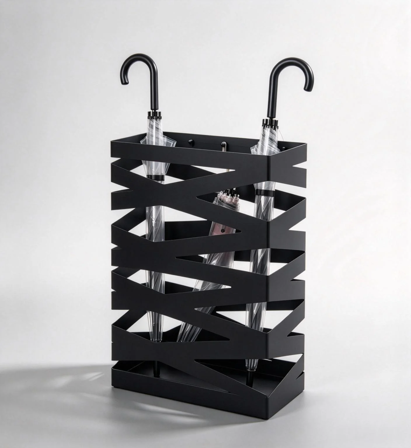 Modern Nordic Iron Umbrella Stand Heavy Duty Umbrella Holder for Hotel Lobby Office Decor