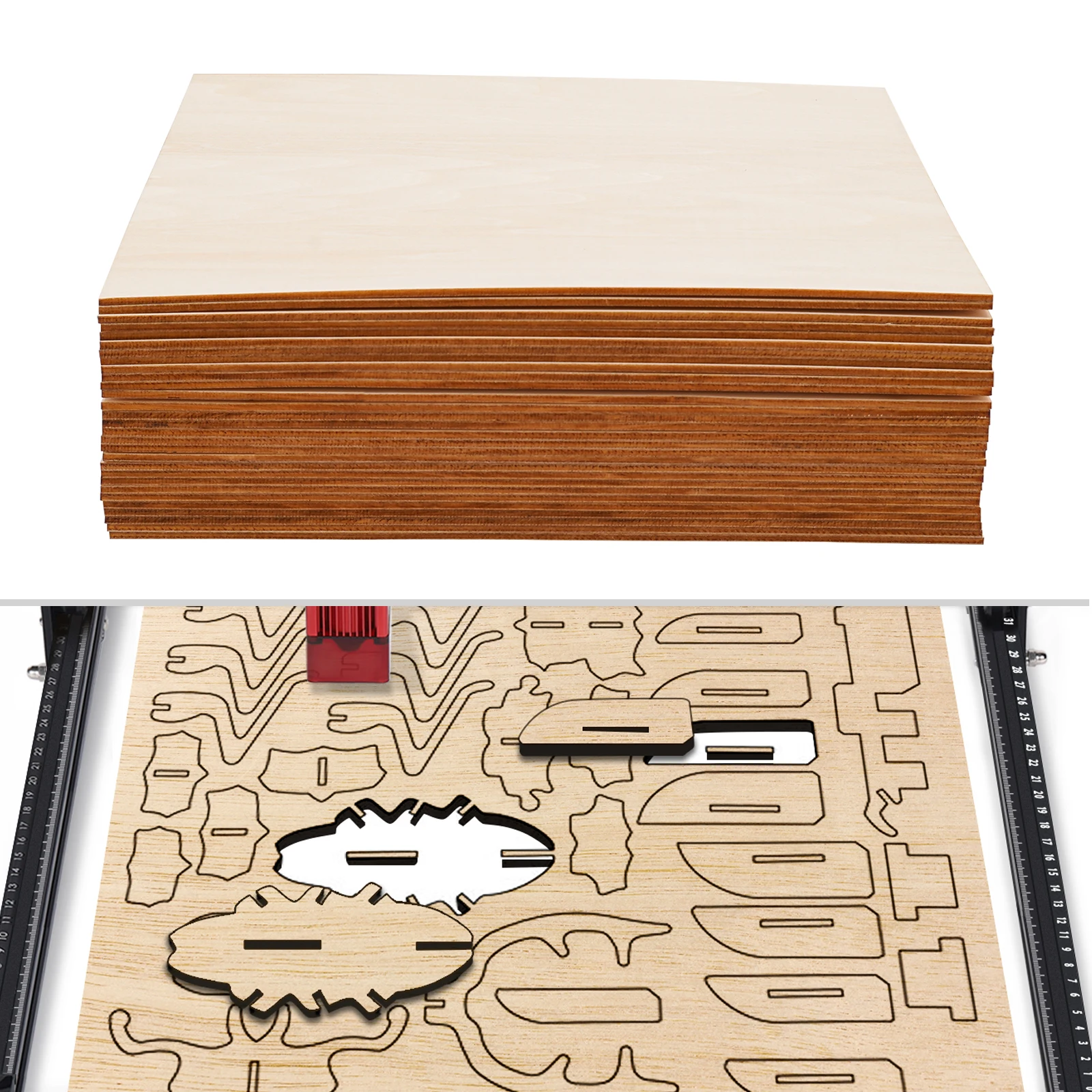 

30x30x0.3cm 30PC Board for Wood DIY Home Decor, Basswood Sheets, Rectangle Blank Wooden for DIY Projects, Varnishing,decorating