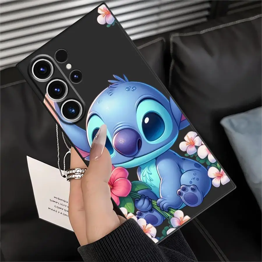 Disney Stitch Cute Funny Case for Samsung Galaxy S23 FE S22 S25 Ultra S24 Plus S25+ S20 S9 S21 S24+ Soft Back Phone Cover
