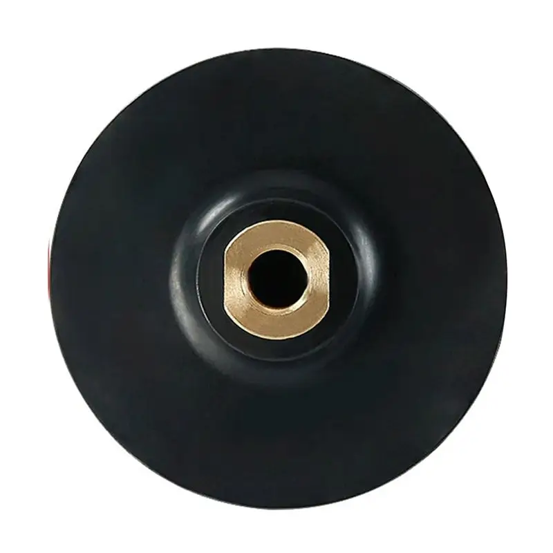 Rubber Backing Pad Polishing Grinding Disc Holder For Angle Grinder M14 Abrasive Self-Adhesive Grinding Backing Pad 4In Durable-