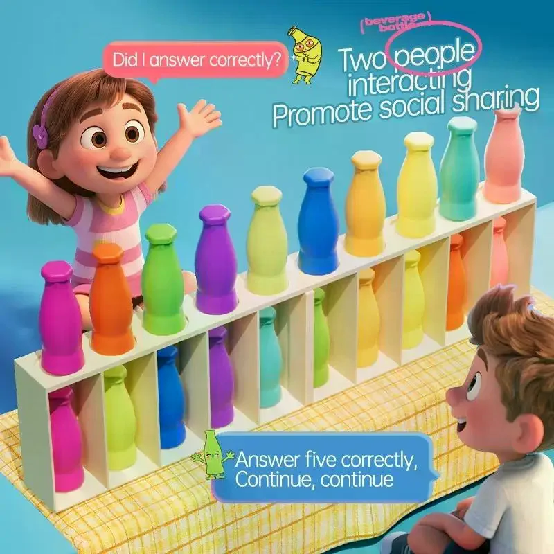 Color Match Toys For Early Childhood Guessing Memory Training Interactive Board Game Puzzle Christmas Halloween Party Toy Gifts