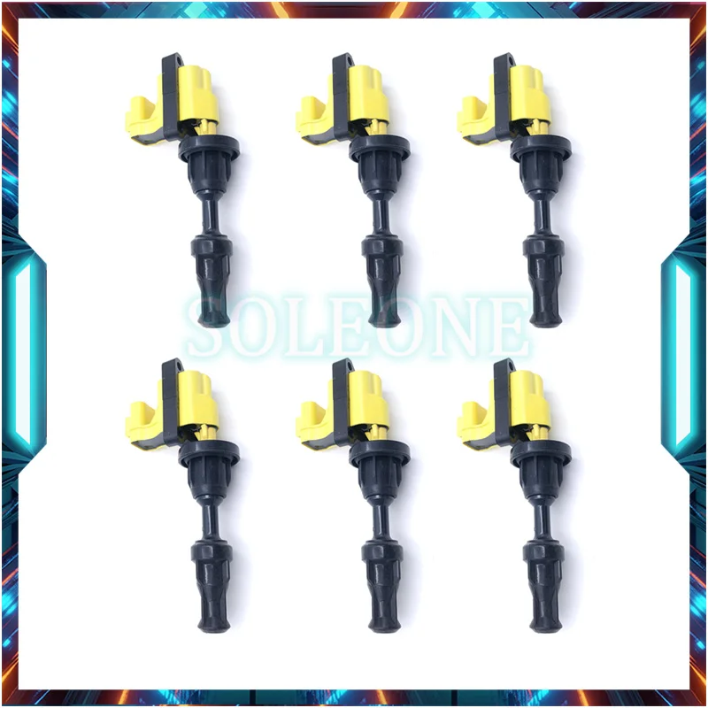 6PCS Fuel Ignition Coil For 1990-1996 Nissan 300ZX VG30DE VG30DETT 3.0L V6 SF-DIS-009 SFDIS009