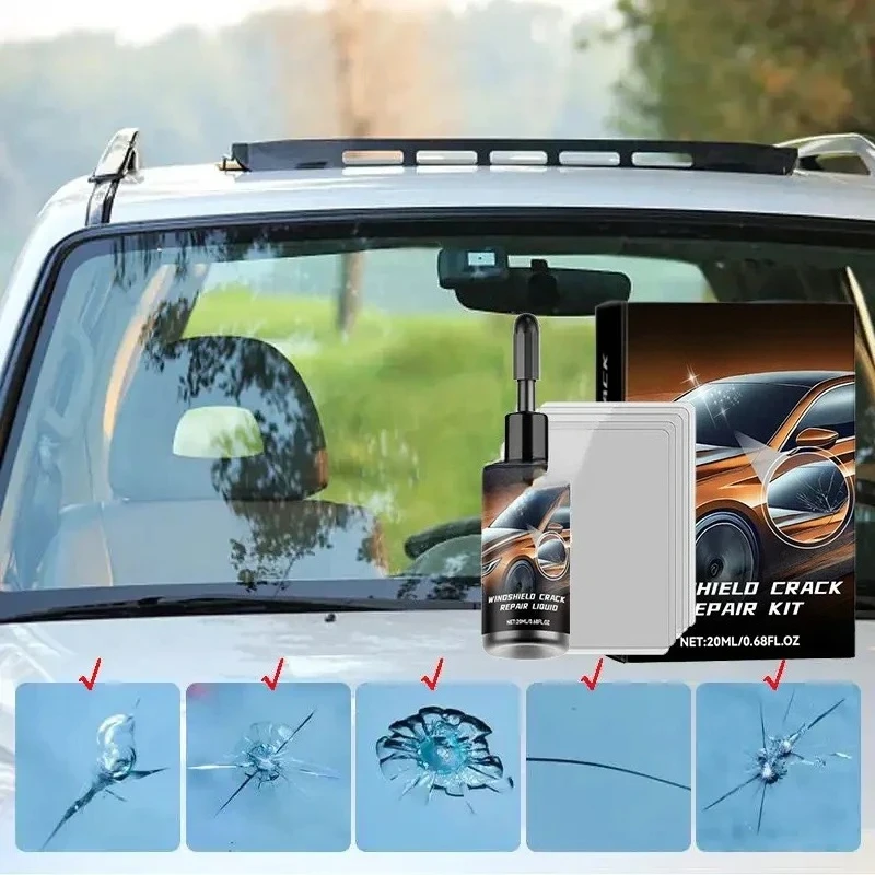 Windshield Crack Repair Fluid Car Window Repair Resin Windscreen Scratch Crack Restore Fluid Glass Curing Glue Car Accessories