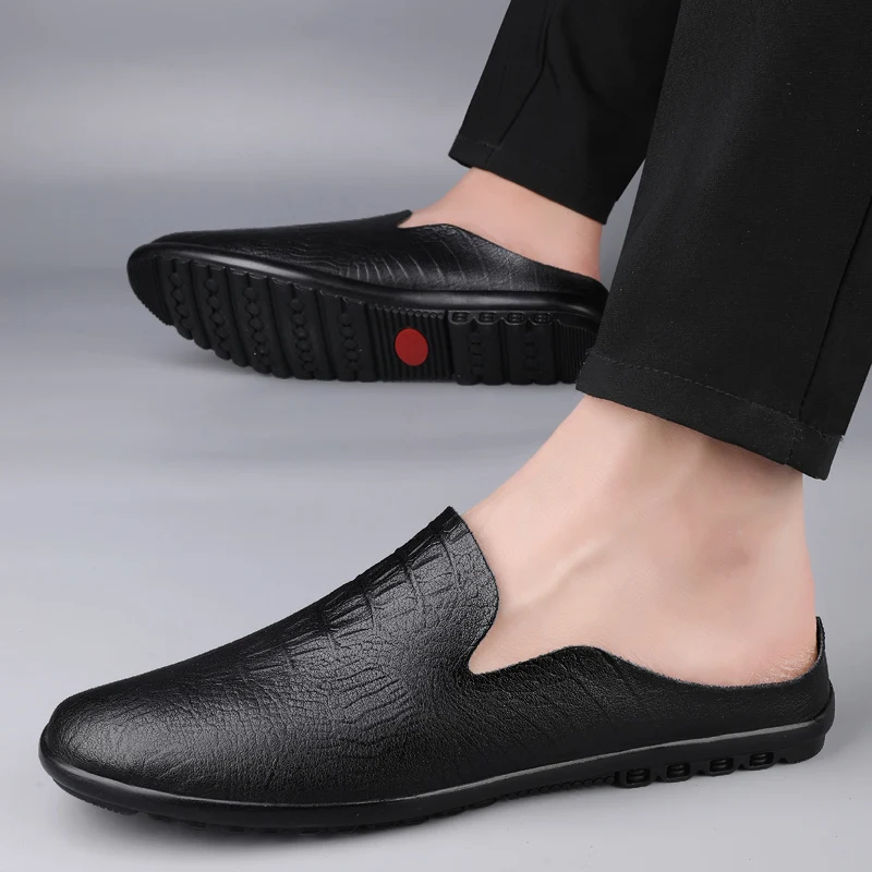 crocodile Hrain Casual men's leather shoes Classic Gentleman British Style Fashion party Comfortable office walking 38-46 loafer