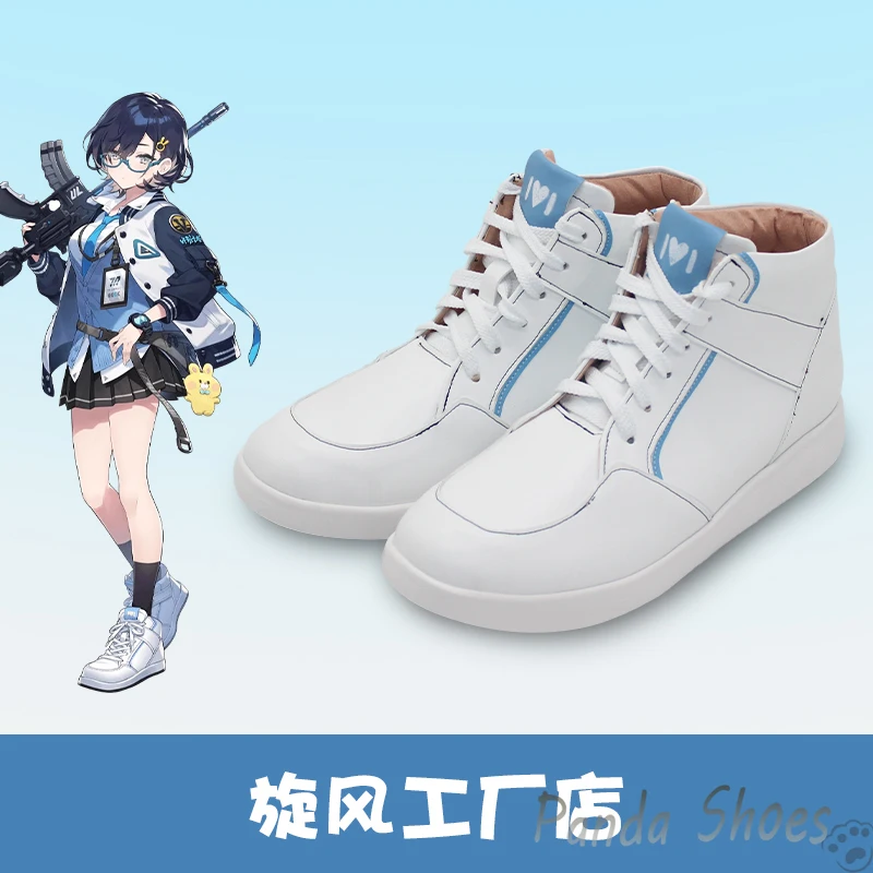 Blauw Archief Chihiro Cosplay Schoenen Anime Game Cos Lange Laarzen Comic Cosplay Kostuum Prop Schoenen Voor Con Halloween Party