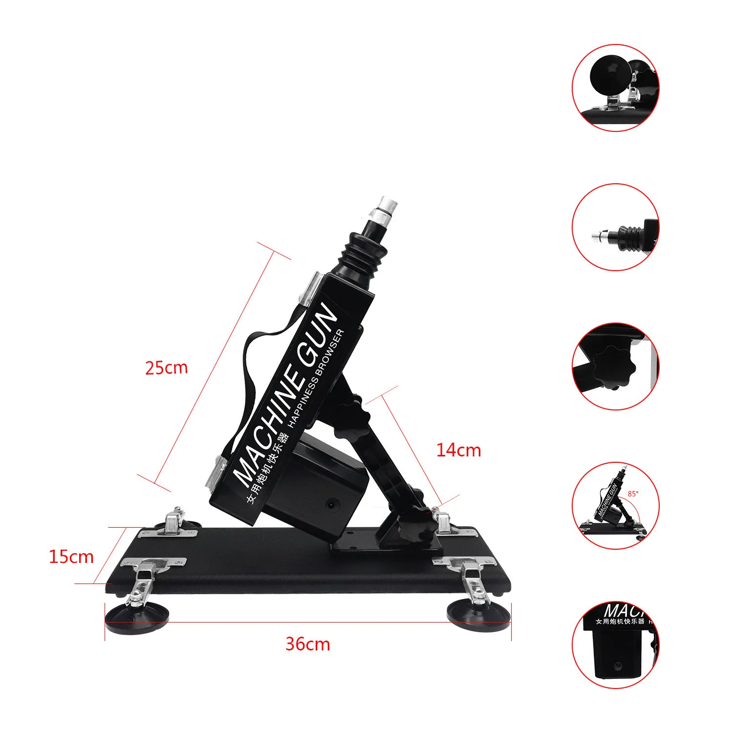 

45mm Stroke Reciprocating Mechanism Connector DIY Toy Electric DC Motor Adjustable Speed 100V to 240V Telescopic Linear Actuator