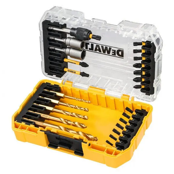 Imagem -03 - Dewalt-cordless Screwdriver Grupo Bits Chave de Fenda Phillips Broca Acessórios Dt70735t-qz Grupo 25 Pcs