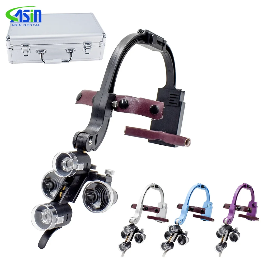 2.5X 3.5X Dr.kim Dental LED Head Light Lamp For Magnification Binocular Loupes 5W Light Dentisit Surgical Headlight Lab Equipmen