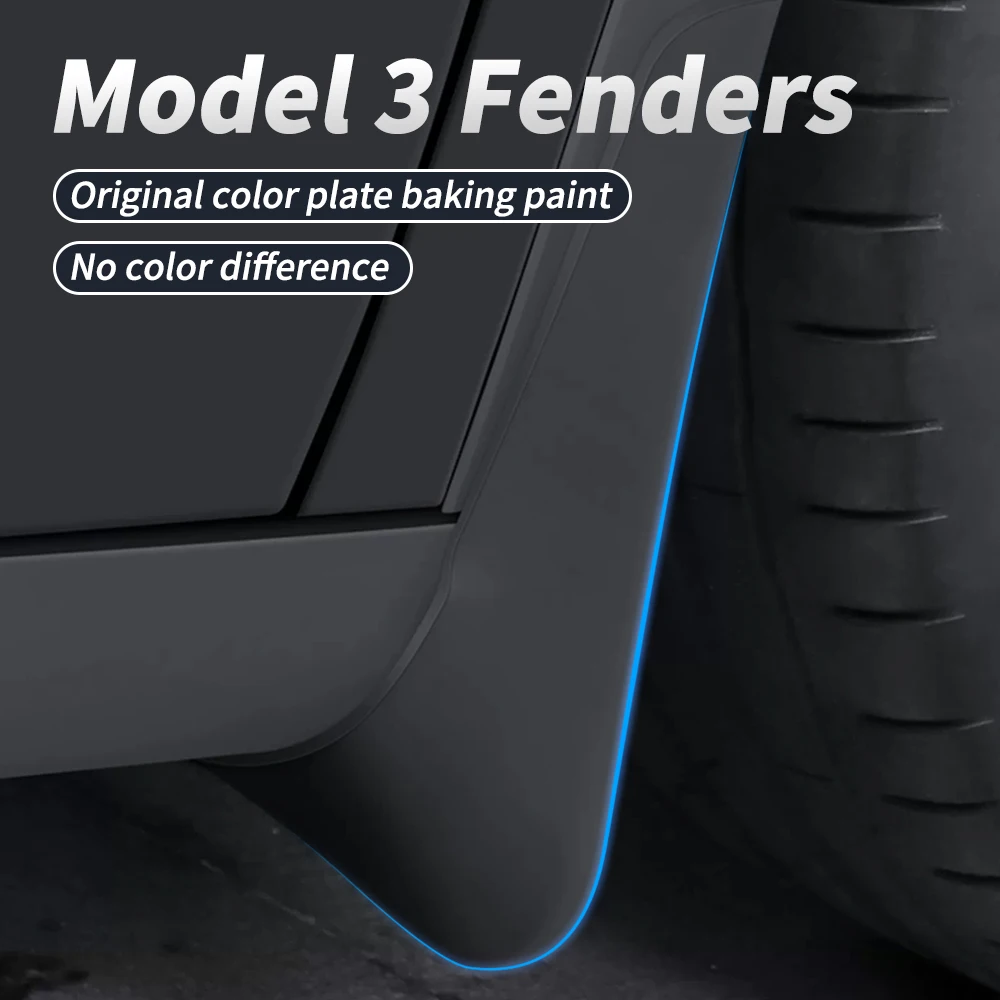 

Mudflaps Mud Flaps Splash Guards Mudguards Front Rear Fender Protector for Tesla Model Y 2021 2022 2023 Model 3 Model3 2017-2023