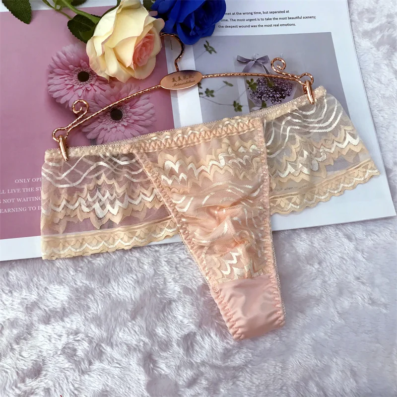 Man's Elastic Brief Lace BF Gifts Live Show Dance Costumes Private FKK Party LGBQT 3