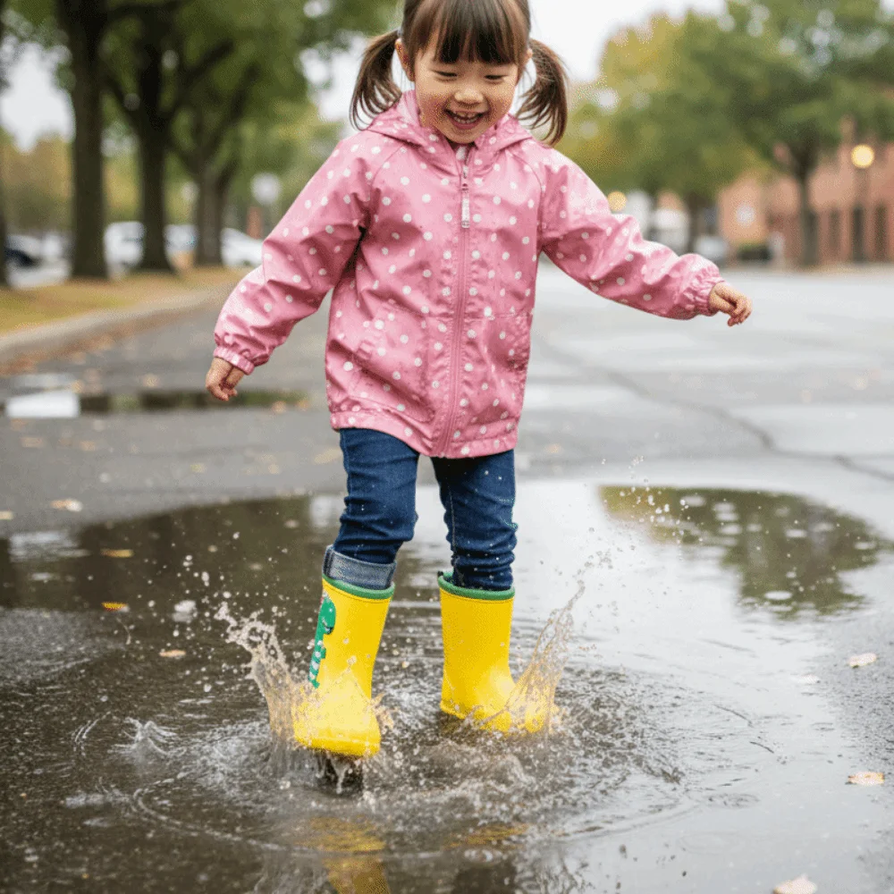 Cute Cartoon Pattern Children Rain Boots Non-Slip Comfortable Water Shoes Soft EVA Rain Shoes Puddle Jumping
