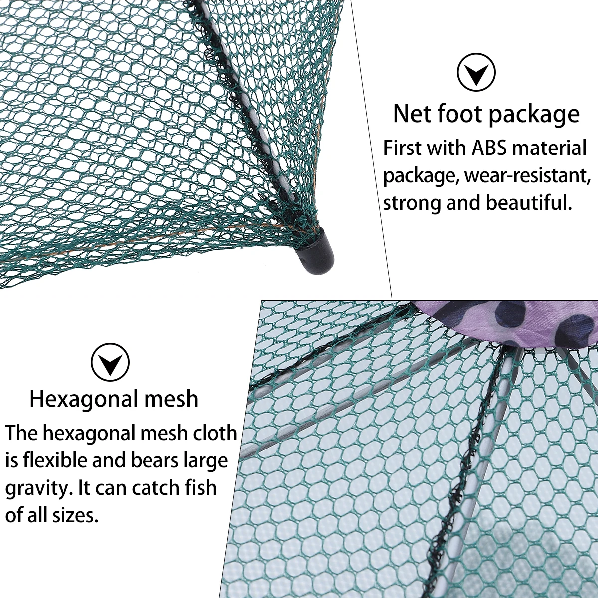 

1Pcs Foldable Fishing Shrimp Trap 16 Holes Nylon Mesh Automatic Open Portable Landing Net Crayfish Lobster Prawn Crab Catch