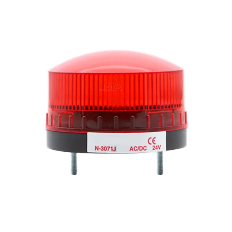 1Pcs N-3071J With Sound Small Warning Lights LED Flash Alarm Lamp Bolt Installation Red Yellow Green Blue