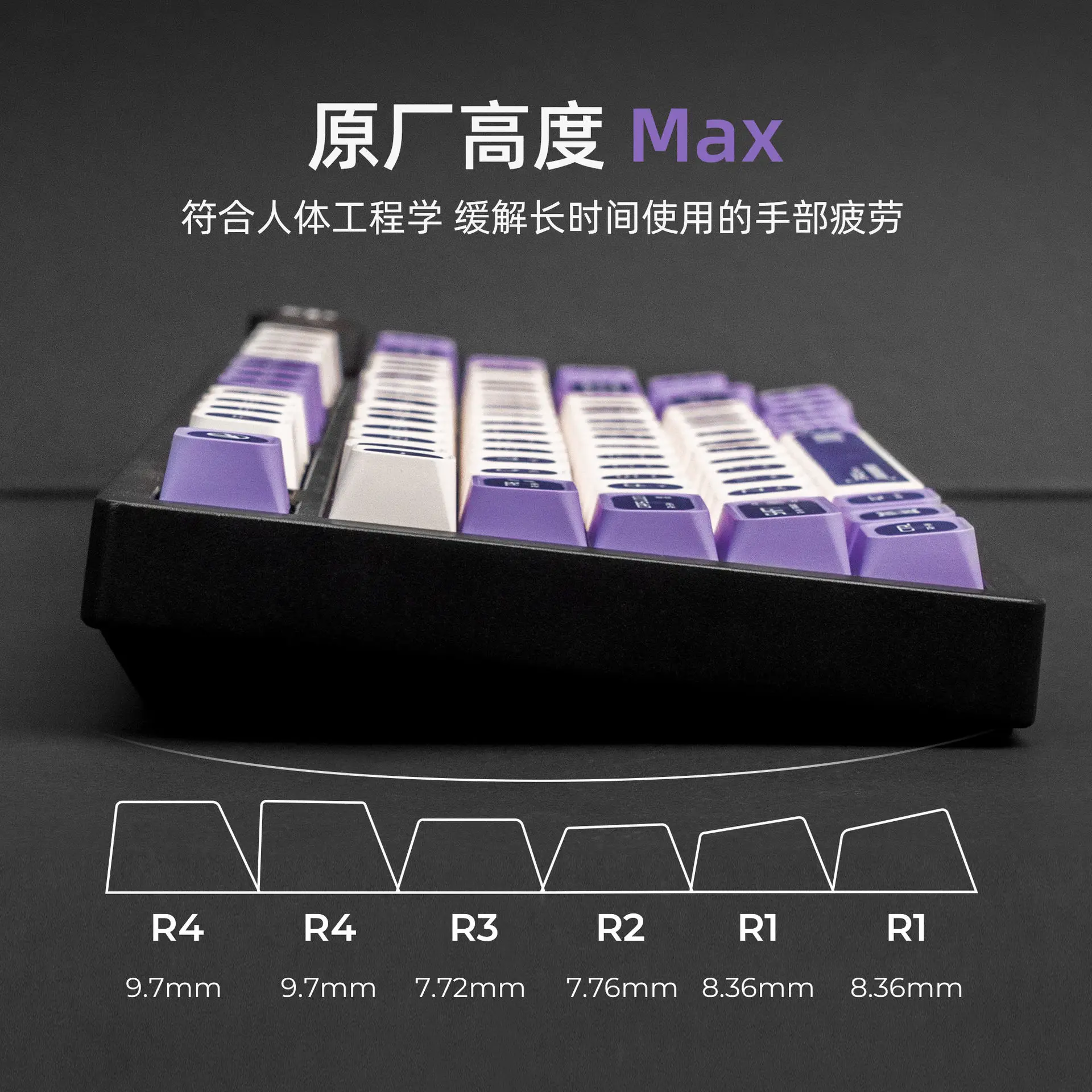 136 Keys Opal Max Keycap Translucent Chreey Profile Keycap PBT Gift PBT Keycaps Cap Dye-Sub Mechanical Keyboard Keycap MX Switch
