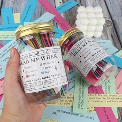 Christian Cards Jar Colorful Bible Verses Jar Different Moods Scripture Cards for Reading Christmas Gifts Emotions and Feelings