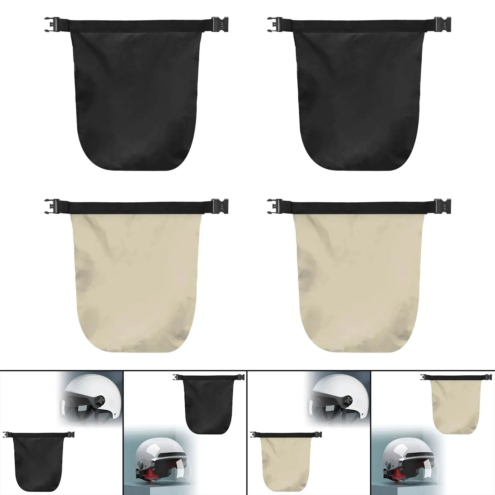 

Motorcycle Helmet Bag Water Resistant Lightweight Supplies Accessory Practical Large Capacity Waterproof Helmet Carrying Holder