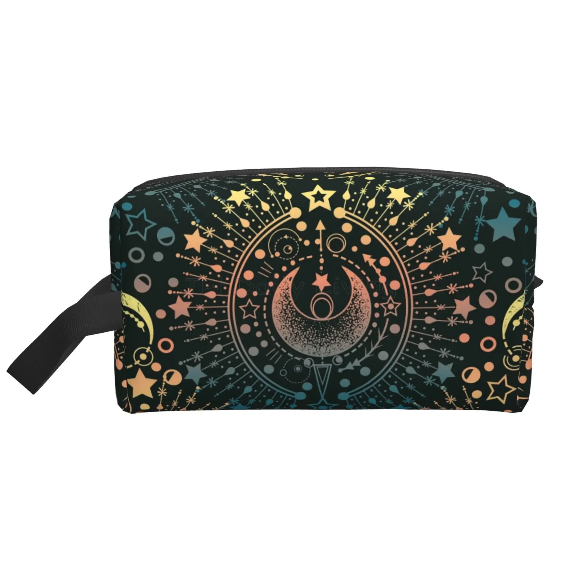 

Moon Alchemy Magical Cosmetic Bags for Women Makeup Bag Travel Toiletry Bag Accessories Organizer Zipper Pouch Gift Idea