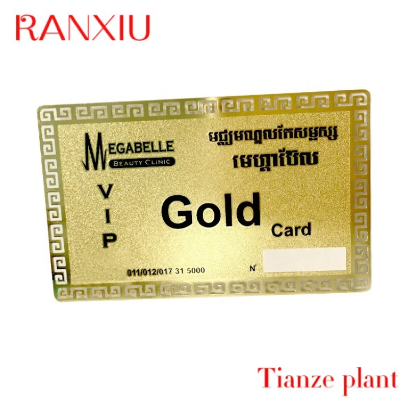 

Custom Lo pre ! laser engraving gold N etal visiting card p 13.56Hz etal busins car ith ips N 213 215 216 ip