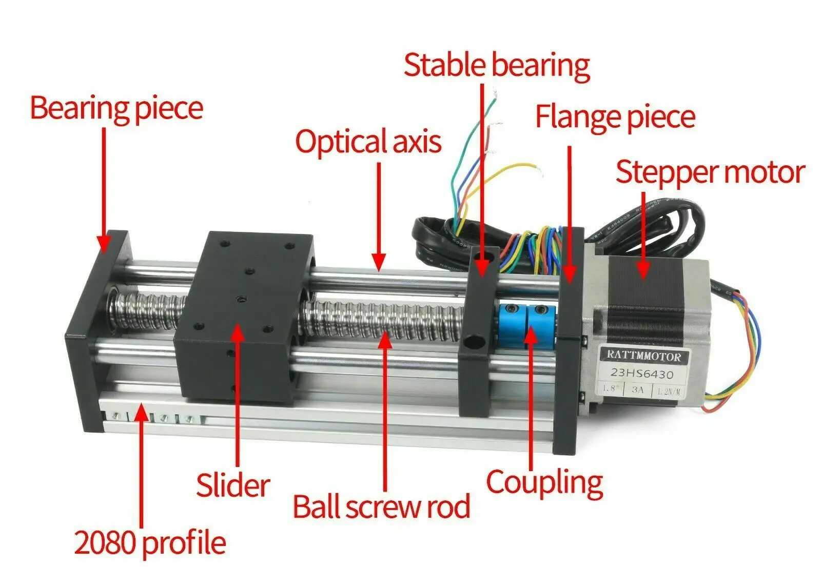 【EU Stock】Effective Stroke 500mm CNC Linear Guide Stage Rail Motion Slide Table SFU1605 Ball Screw Customizable in size