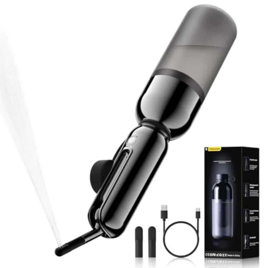 

Портативный биде для путешествий, складной, перезаряжаемый, ручной распылитель, водонепроницаемый, с 2 режимами давления, расширяемая бутылка 350 мл для умывания