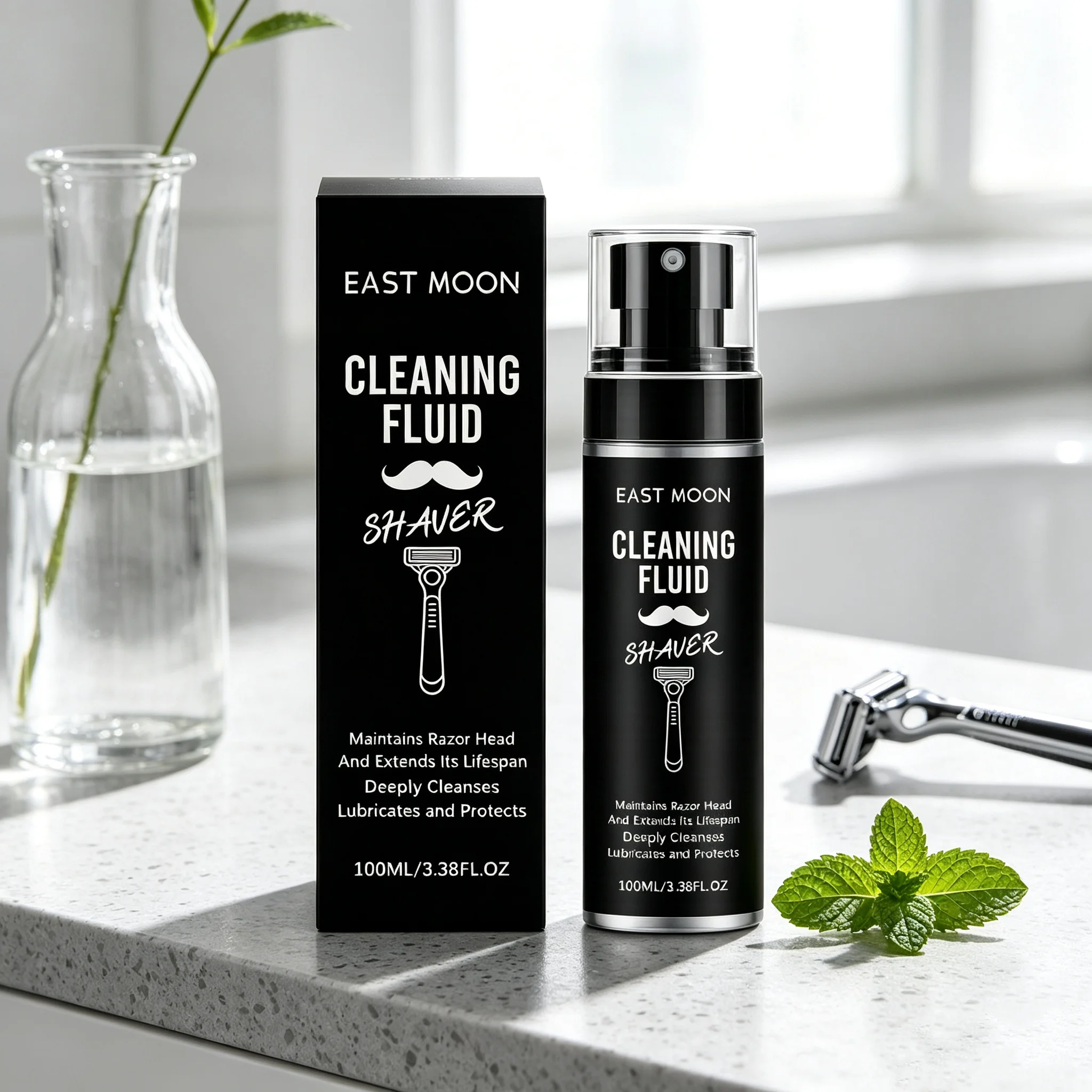 East Moon Shaver Renew Care Spray 100ml Deep Wash Dirt For Rotary Razor Hair Clipper Noise Reduction Lubricating Shaver Cleaners view 6