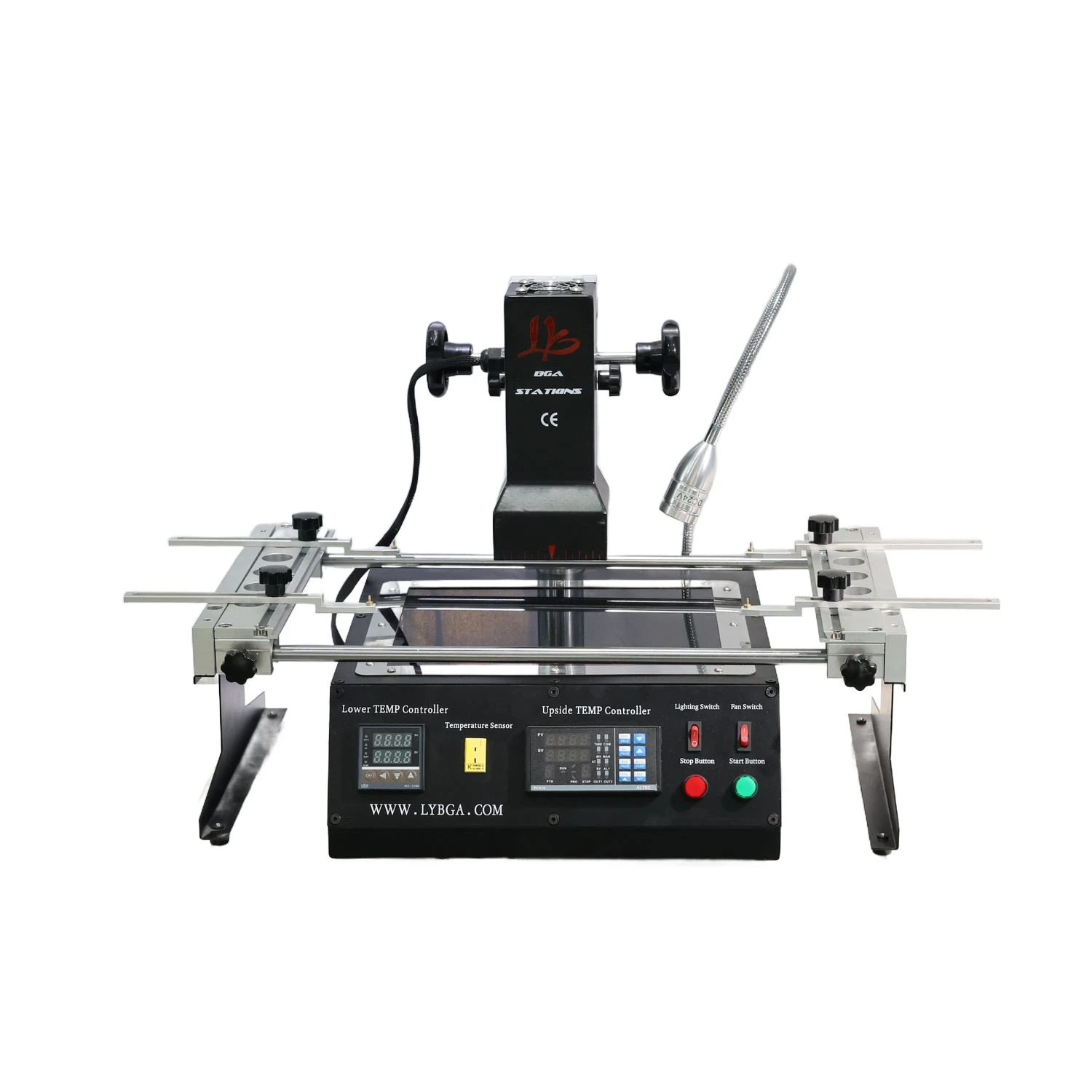 IR6500 BGA Rework Station, Reflow Reballing Machine For BGA,PBGA,CSP,multi-layer substrates, EMI Rework Station 8-Temperature