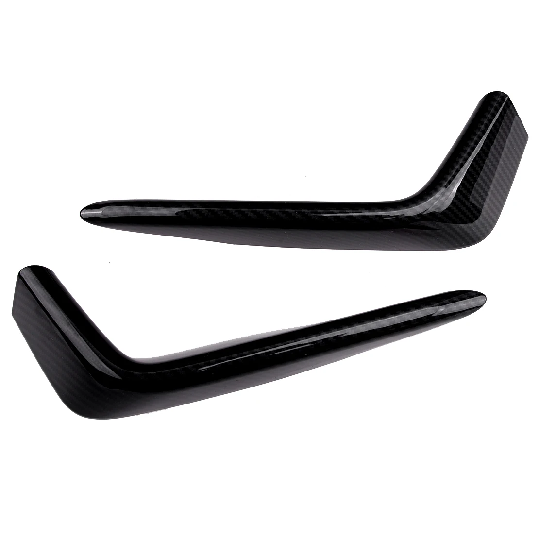 

1 Pair Carbon Fiber Texture Rear Bumper Trims Fog Light Strip fit for Honda Civic Hatch 2020 2021