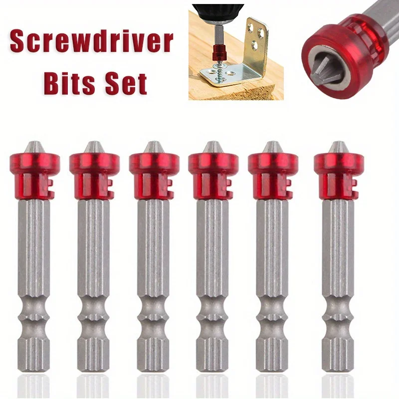 Magnetic Screwdriver Bit Set Cross-head Magnetic Screwdriver Bits Hex Shank Screwdriver Bit ElectricScrewdriver Tool Accessories
