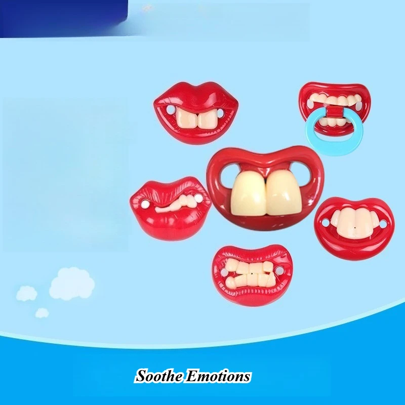 

Забавная пустышка для рта, новинка, зубы, детская пустышка, инструмент для кормления, украшение для свадебной вечеринки, реквизит, игрушки для трюков