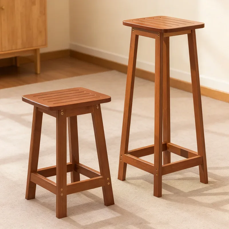 

Многофункциональный барный стул из массива дерева, высокий барный стул, стул-лестница