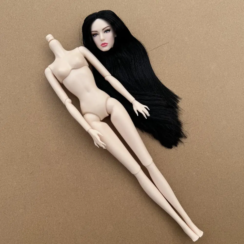 1/6 Maßstab Super-Modell-Puppe mit Gelenken, Beweglichem Körper, Weißer, Beiger, Braunem Hautton, Weibliche Modepuppe zum Spielen und Verschenken