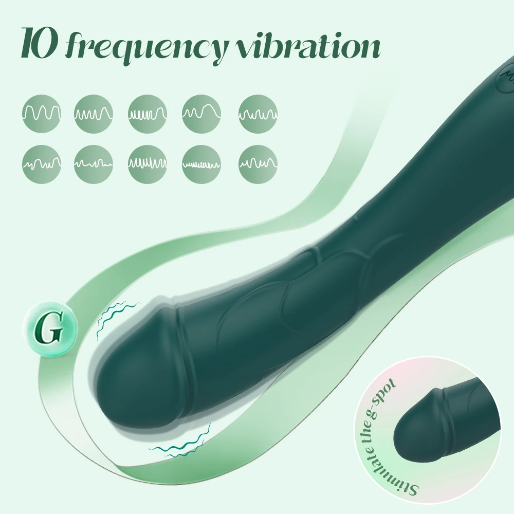 Soft Silicone Vibrator for Women Vagina Massager Powerful Dildo 10 Speeds Clitoris Stimulator Female Sex Toys Adults Goods