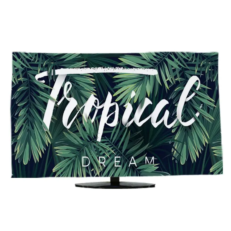New TV Cover Protection Dust Cover Household Hanging LCD TV Dust Polyester Cover Cloth 19-70 Inches Universal Decoration