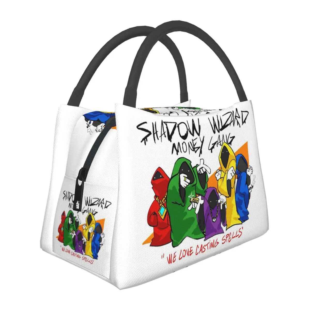 Shadow Wizard Money Gang We Love Casting Spells Insulated Lunch Bag Storage Food Boxes Container Cooler Thermal Lunch Box Tote