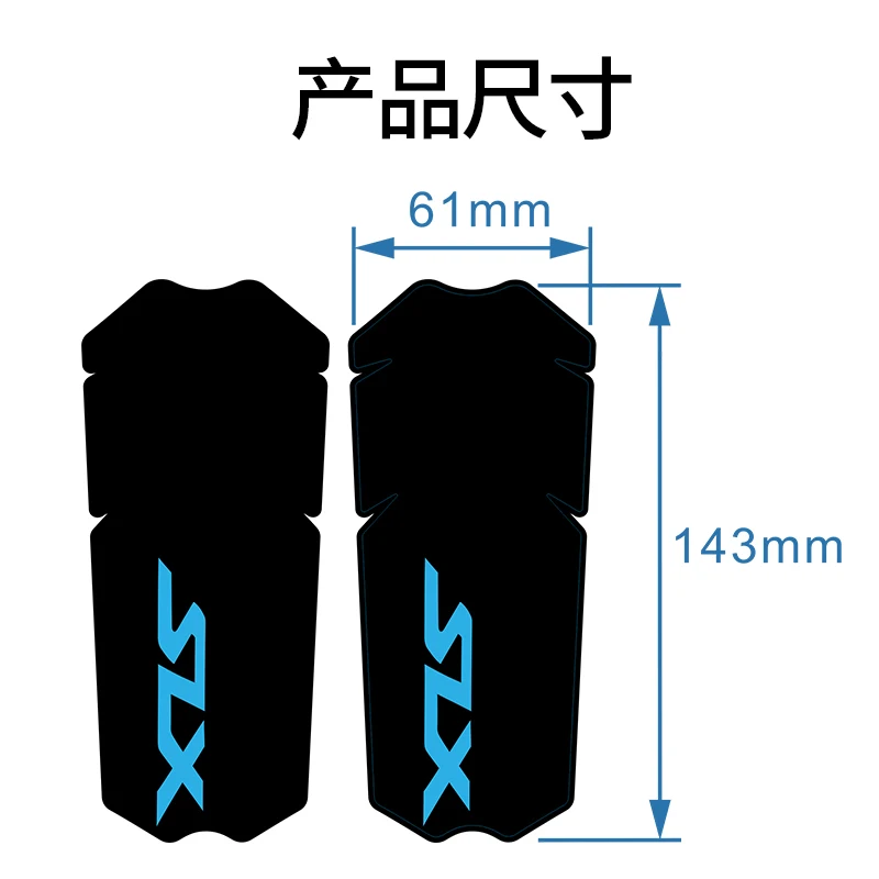 READU-pegatina para bicicleta de montaña SLX M7100, AM DH, calcomanía para manivela, accesorios para bicicleta