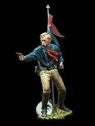 1/18 90mm ancient officer stand (WITH BASE ) Resin figure Model kits Miniature gk Unassembly Unpainted