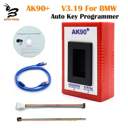 Newest AK90+ AK90 Auto Key Programmer V3.19 For BMW EWS2/3/4 Auto Key Code Reader Key Maker Programming Tool