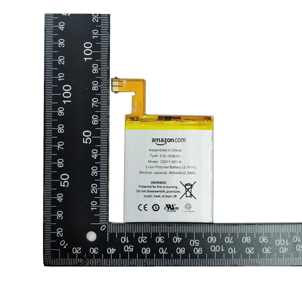 100% Original Phone Battery For Amazon Kindle 4 5 6 D01100 515-1058-01 MC-265360 S2011-001-S Battery 890mAh + Free Tools image 6
